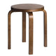 Artek E60 Low Stool in Walnut Stained — packshot