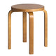 Artek E60 Low Stool in Honey Stained — packshot