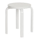 Artek E60 Low Stool in White Lacquered — packshot