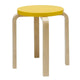 Artek E60 Low Stool in Yellow Lacquered — packshot