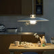 Artek JL341 Pendant Light, White Reflectors — lifestyle, light on