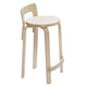 Artek High Chair K65 Counter Stool in Birch Veneer — packshot