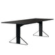Artek REB 002 Kaari Rectangular Dining Table in Black Oak, Black Linoleum — packshot