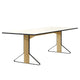 Artek REB 002 Kaari Rectangular Dining Table in Natural Oak, White HPL — packshot