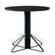 Artek REB 003 Kaari Round Dining Table in Black Oak, Black HPL — packshot