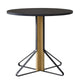 Artek REB 003 Kaari Round Dining Table in Natural Oak, Black Linoleum — packshot