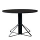 Artek REB 004 Kaari Round Dining Table in Black Oak, Black HPL — packshot