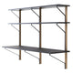 Artek REB 010 Kaari Shelf with Desk in Black Oak — packshot