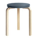 Artek 60 Low Stool in Blue Lacquer — packshot