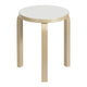 Artek 60 Low Stool in White HPL — packshot