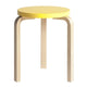 Artek 60 Low Stool in Yellow Lacquer — packshot