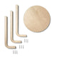 Artek 60 Low Stool — packshot, components detail