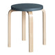 Artek E60 Low Stool in Blue Lacquered — packshot