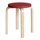 Artek E60 Low Stool in Red Lacquered — packshot