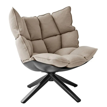 B&B Italia H2G Husk Swivel Lounge Armchair Snug Sides