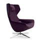 B&B Italia Metropolitan Swivel Lounge Chair MP100AP — four-spoke star base, view 02