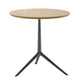 B&B Italia Cozy Round Side Table Pewter & Light Oak by Antonio Citterio — packshot