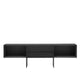 B&B Italia Tetrami TET66 open compartment storage unit in brushed black ash by Naoto Fukasawa , view 02