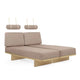 Carl Hansen BM0865 Daybed with CU/BM0865 Round Cushion, Back Cushion and leather strap — studio