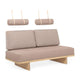Carl Hansen BM0865 Daybed with CU/BM0865 Round Cushion, Back Cushion and leather strap — studio