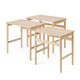 Carl Hansen CH004 Nesting Tables in Oak Soap — packshot, detail