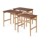 Carl Hansen CH004 Nesting Tables in Oak Walnut Oil — packshot, detail