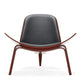 Carl Hansen CH07 Shell Chair Beech Coloured front view