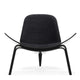 Carl Hansen CH07 Shell Chair Beech Coloured front view 3