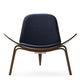 Carl Hansen CH07 Shell Chair Walnut Oil Canvas 794 front view