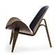 Carl Hansen CH07 Shell Chair Walnut Oil Canvas 794 side view