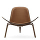 Carl Hansen CH07 Shell Chair Walnut Oil Thor 307 front view
