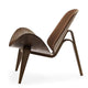 Carl Hansen CH07 Shell Chair Walnut Oil Thor 307 side view