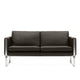 Carl Hansen CH102 2 Seat Sofa in Thor 306, stainless steel — packshot