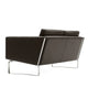 Carl Hansen CH102 2 Seat Sofa in Thor 306, stainless steel — packshot