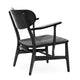 Carl Hansen CH22 Lounge Chair in Oak Black, black paper cord — packshot