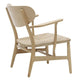 Carl Hansen CH22 Lounge Chair in Oak — packshot, detail