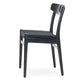Carl Hansen CH23 Dining Chair in Oak Black, black paper cord — packshot, detail