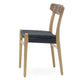 Carl Hansen CH23 Dining Chair in Oak/Walnut mix, black paper cord — packshot