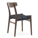 Carl Hansen CH23 Dining Chair in Walnut Oil, black paper cord — packshot
