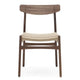 Carl Hansen CH23 Dining Chair in Walnut Oil, natural paper cord — packshot