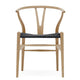 Carl Hansen CH24 Wishbone Chair in Beech Lacquer, Black Cord — packshot