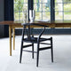 Carl Hansen CH24 Wishbone Chair, Black Cord — lifestyle