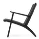 Carl Hansen CH25 Easy Chair, black paper cord — packshot, detail