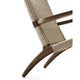 Carl Hansen CH25 Easy Chair in Walnut Oil, natural paper cord — packshot, detail