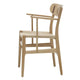 Carl Hansen CH26 Dining Chair in Oak/Walnut mix — packshot, detail