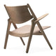 Carl Hansen CH28P Lounge Chair in Oak — packshot, detail