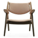 Carl Hansen CH28P Lounge Chair in Oak — packshot, detail