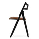 Carl Hansen CH29P Sawbuck Chair in Oak Black Lacquer, Thor 307 — packshot, detail