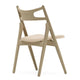 Carl Hansen CH29P Sawbuck Chair in Oak Soap, Sif 90 — packshot, detail