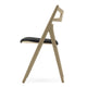 Carl Hansen CH29P Sawbuck Chair in Oak Soap, Thor 301 — packshot, detail